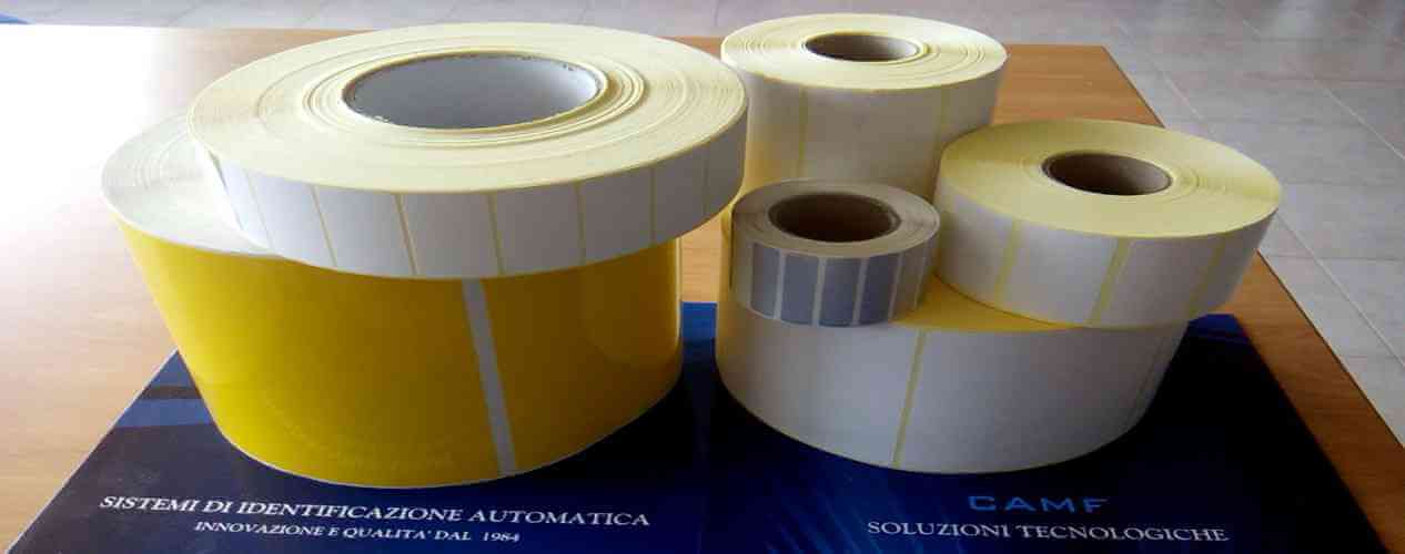 Zebra Rollo 3 etichette termiche dirette rotonde WH 1 adesivo