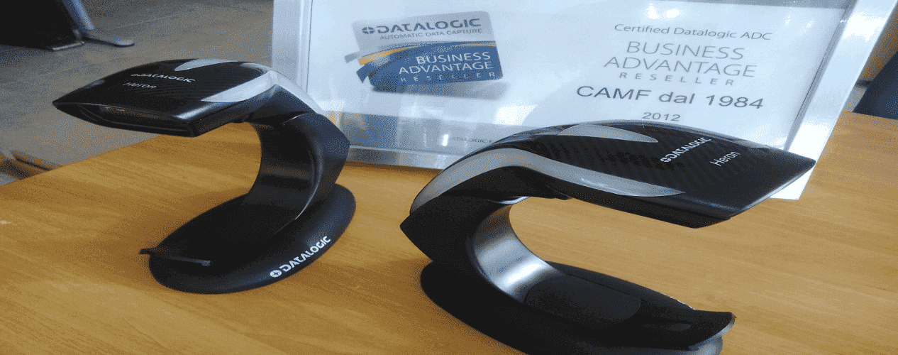 Lettore codici a barre Datalogic Heron HD3100 HD3130 bianco e nero CAMF Brescia