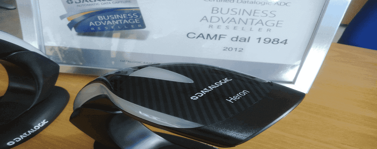 Scanner Datalogic Heron HD3100 HD3130 design elegante bianco e nero CAMF Brescia