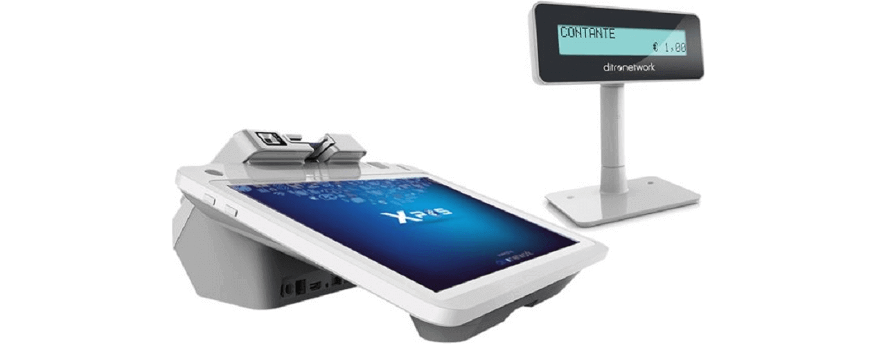 Computer touchscreen Ditronetwork POS E700 registratore telematico camf vendita assistenza Brescia