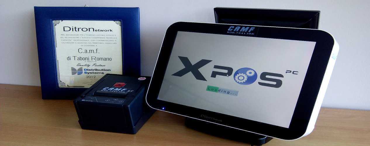 Registratore di cassa touchscreen Ditron Network 9000 camf vendita assistenza Brescia e provincia