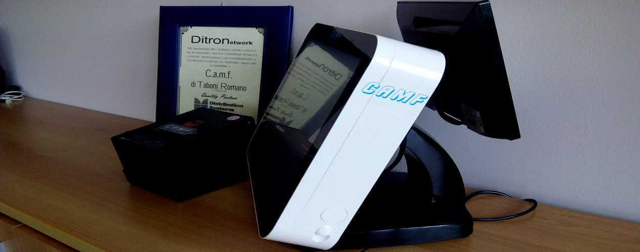 Registratore di cassa touchscreen Ditron Network 9000 camf vendita assistenza Brescia e provincia