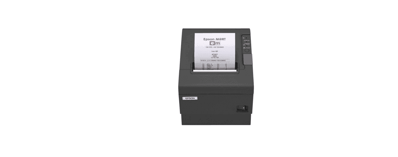 Stampante termica Epson TM-T88IV nera per ricevute e preconti ristorazione CAMF vendita e assistenza a Brescia