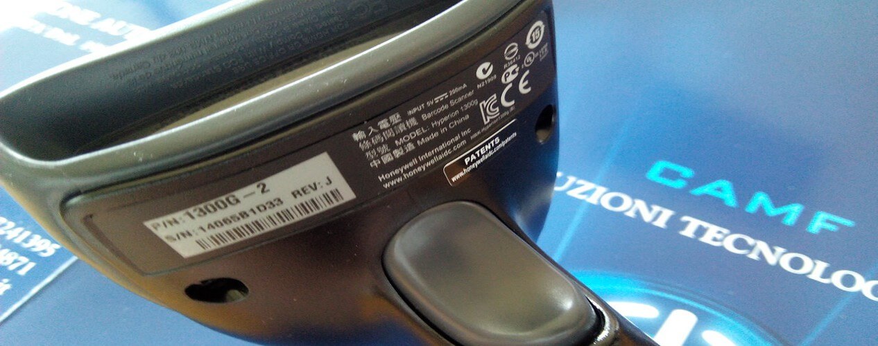 Lettore di codici a barre Honeywell Hyperion 1300G – vendita e assistenza CAMF Brescia