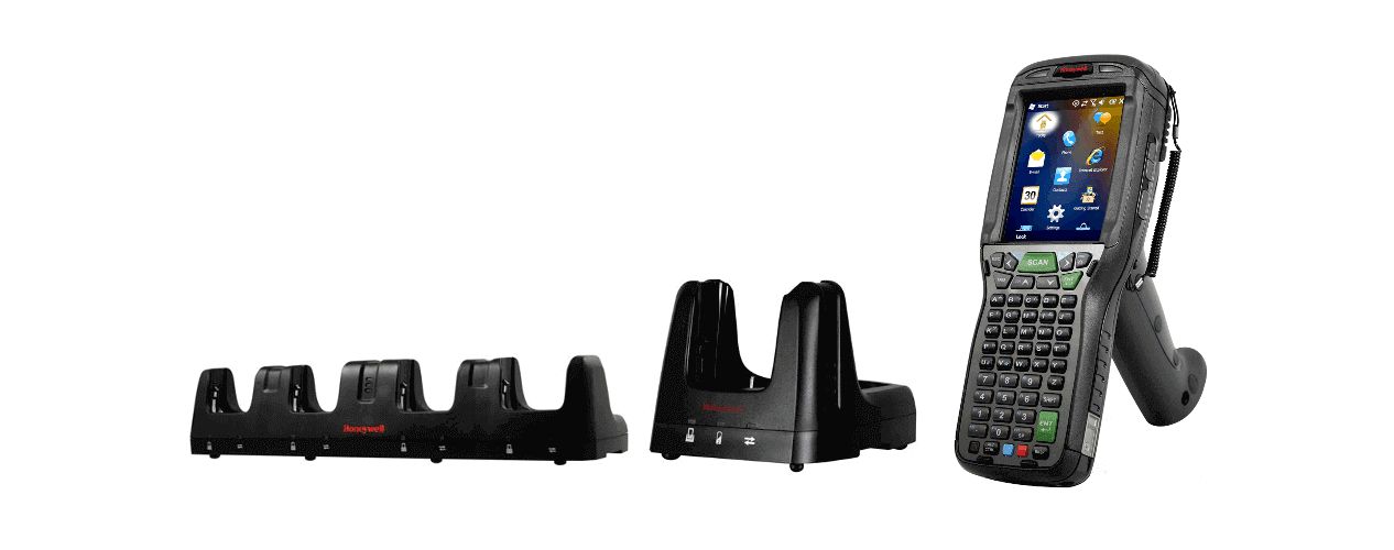 Terminale mobile Honeywell Dolphin 99GX con culle per codici a barre