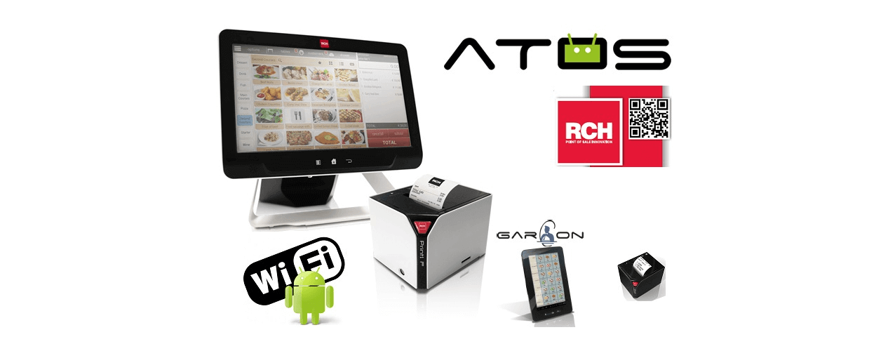 Cassa Android RCH Atos 15 pollici per ristoranti – vendita e assistenza CAMF Brescia e provincia