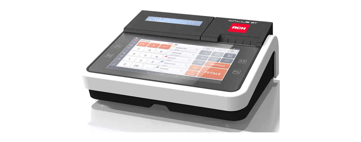 Registratore di cassa telematico RCH Walle 8T CAMF vendita assistenza riparazione Brescia e provincia