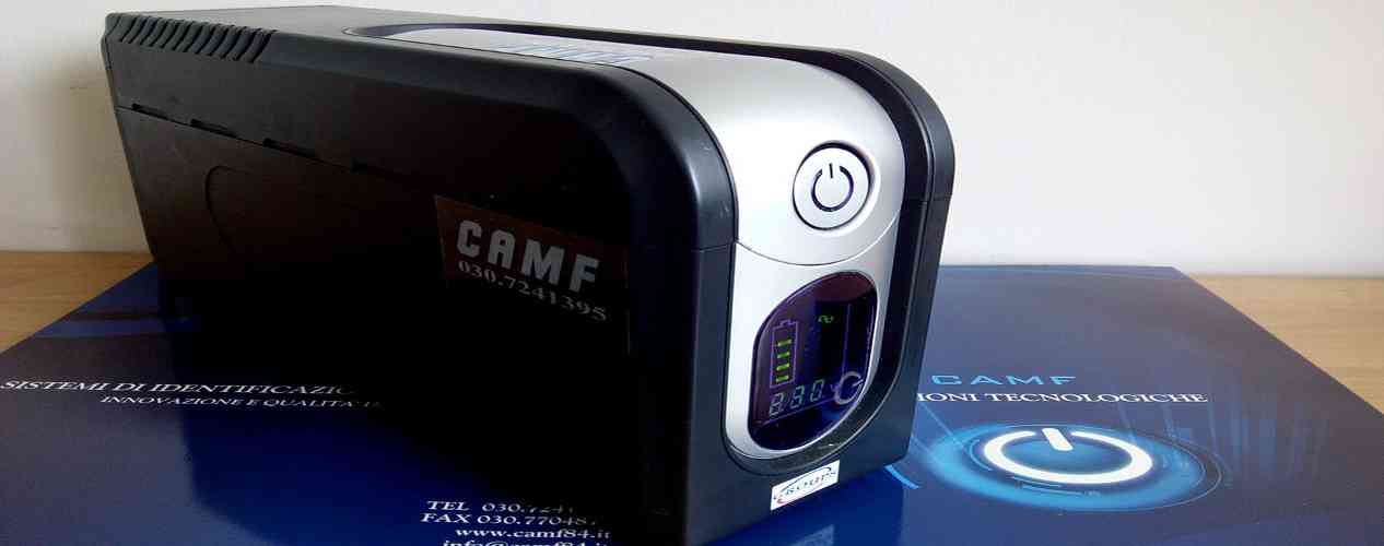 Gruppi di continuità e stabilizzatori CAMF per sistemi POS e registratori di cassa Brescia e provincia