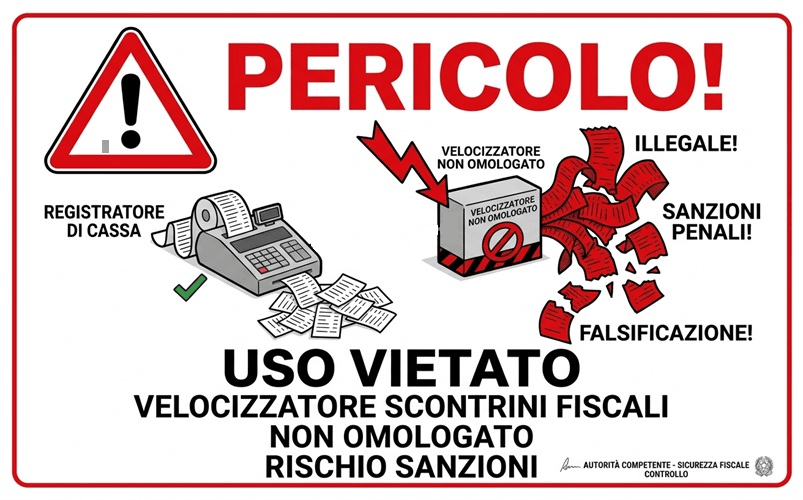 velocizzatori di scontrini no omologati sono vietati