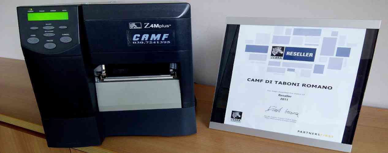 stampante termica zebra z4m plus camf vendita assistenza codici a barre brescia provincia lombardia