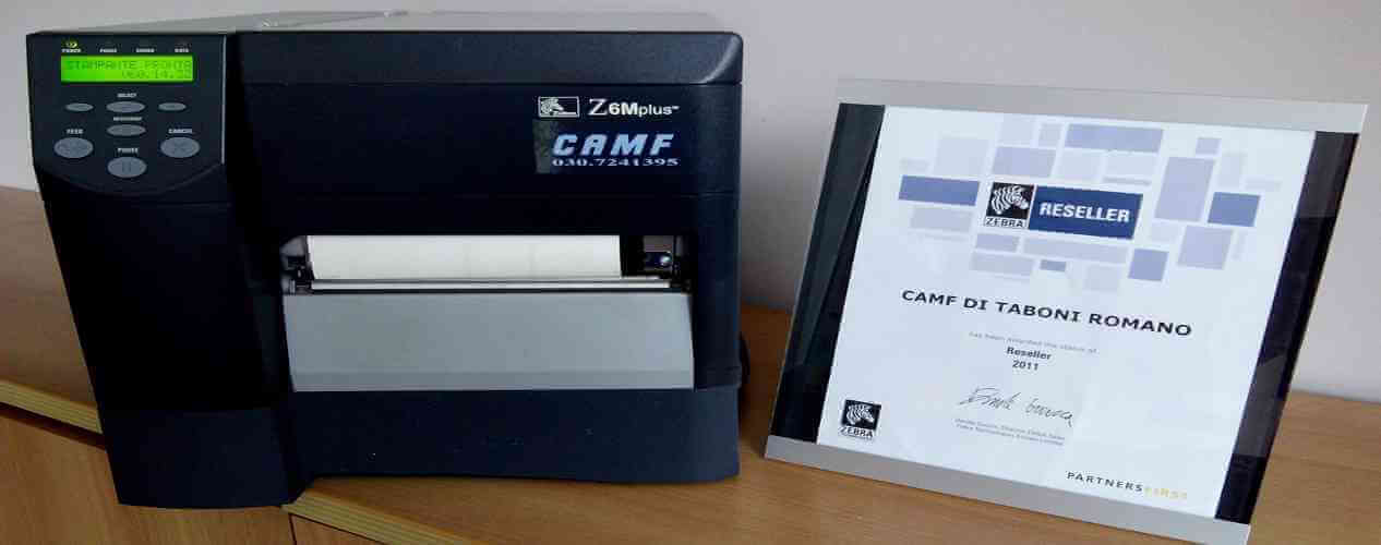Stampante termica Zebra Z6M Plus codici a barre Camf vendita assistenza Brescia provincia Lombardia