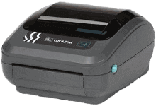 stampante di etichette con codici a barre della serie desktop di zebra modello gx420t trasferimento termico - camf vendita ed assistenza in brescia e provincia